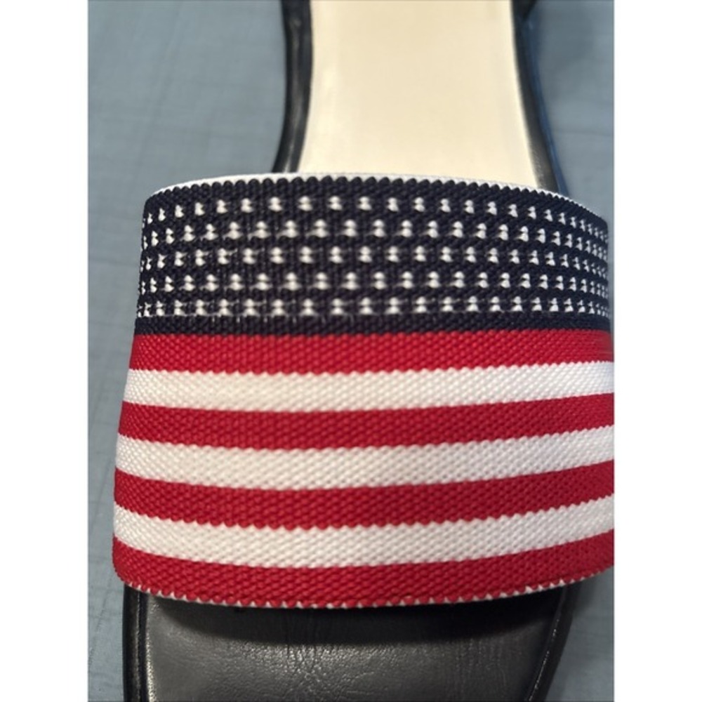 Jasmin American Flag Sandals Womens Slip On Loafer Size 11 NIB VTG Rare - Picture 5 of 6